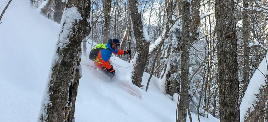 Adam DesLauriers Slays the Backcountry Pow at Bolton Valley