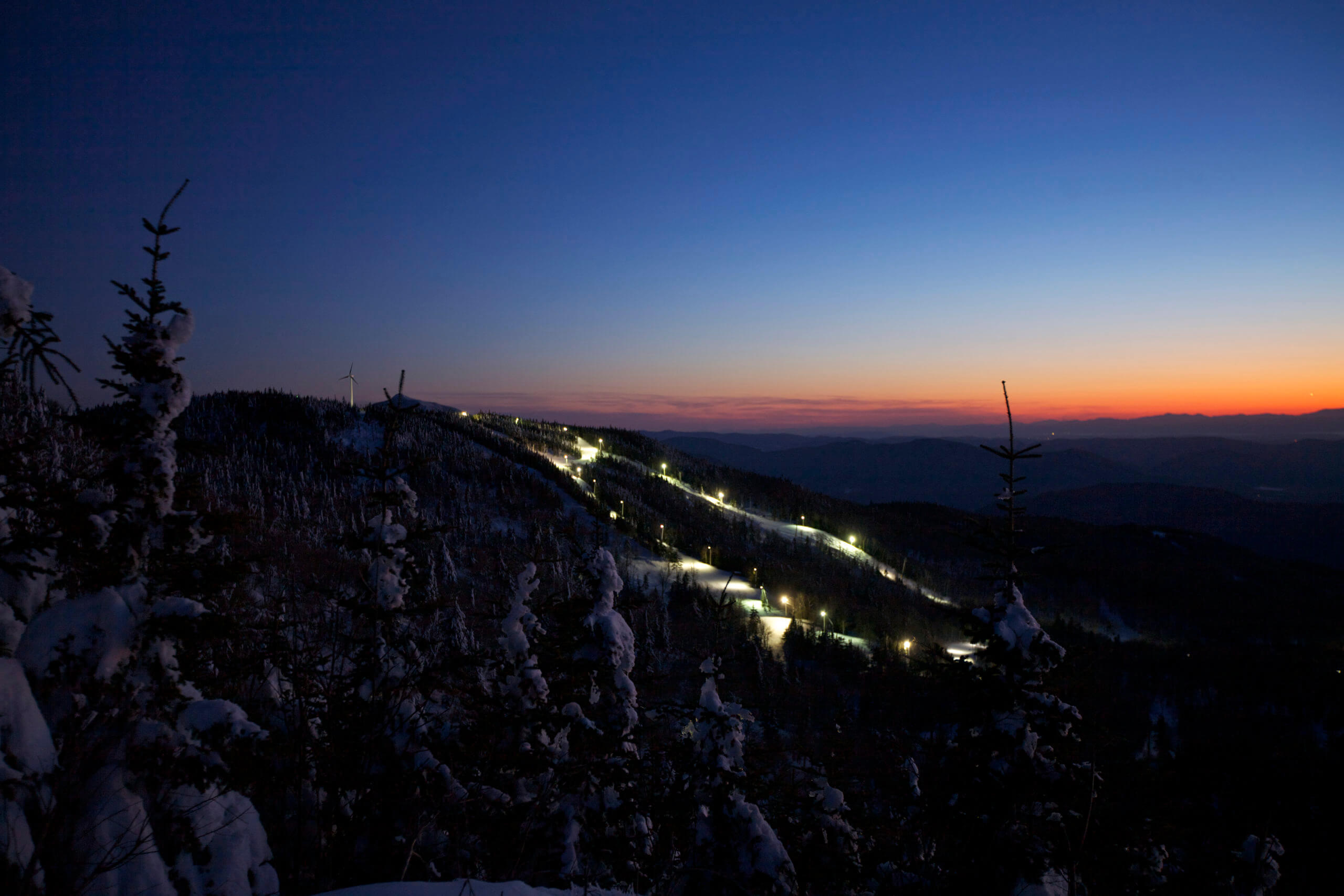 Night Skiing & Riding Bolton Valley Vermont