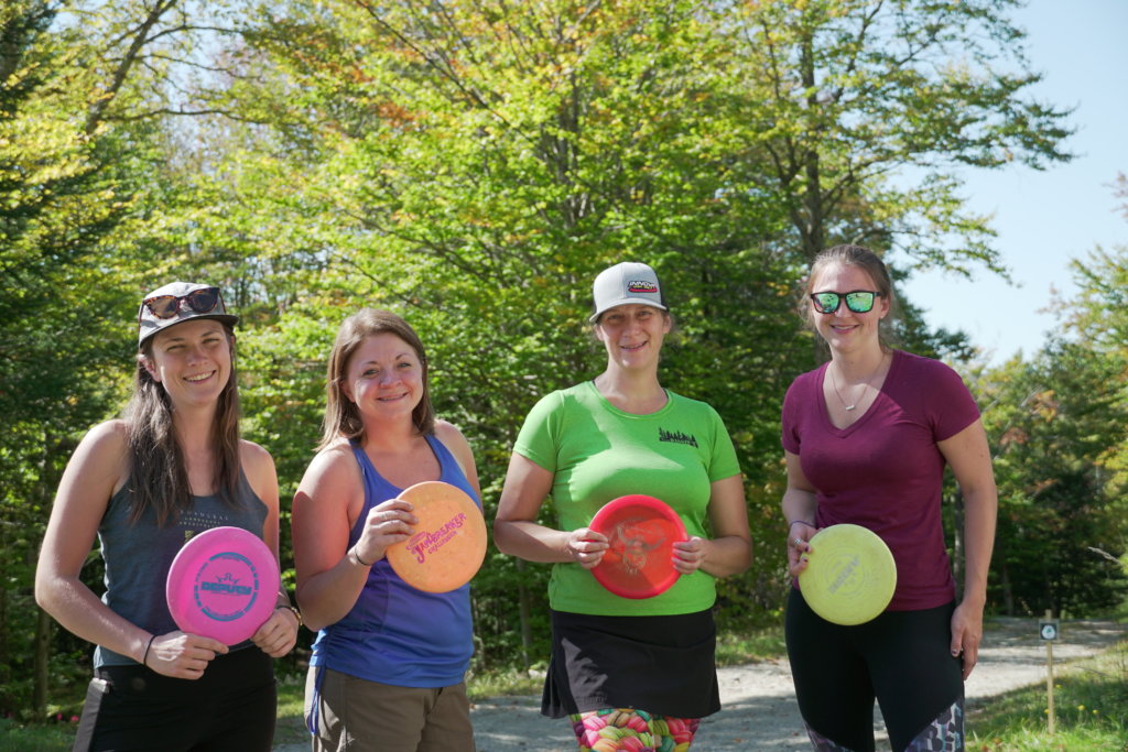 Disc Golfers Showing How It's Done at Bolton Valley