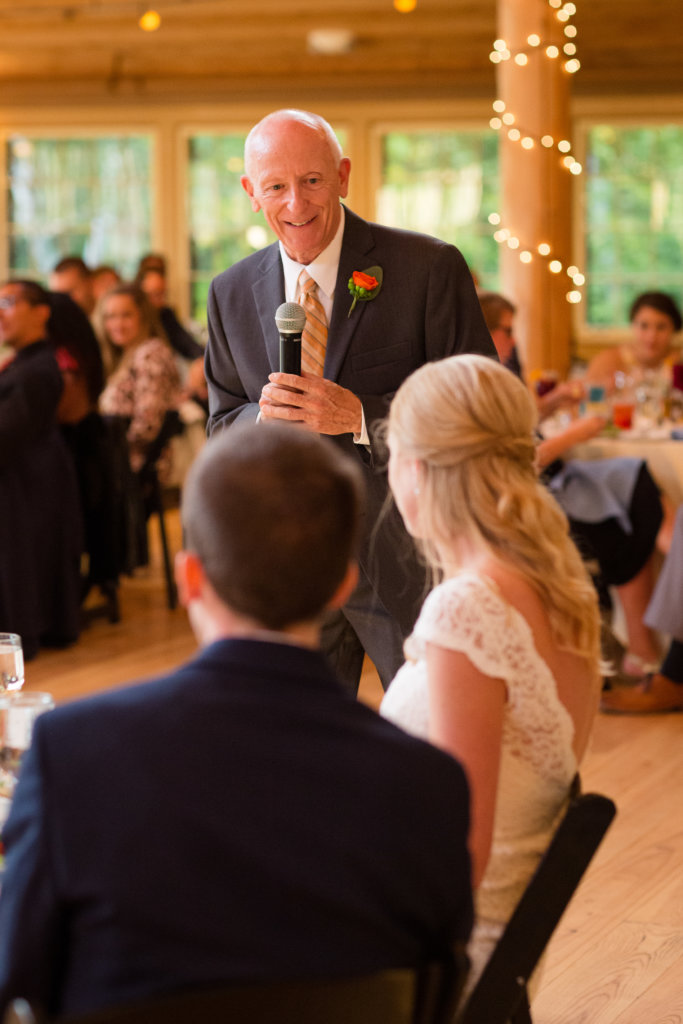 A Proud Father Toasts the Newlyweds