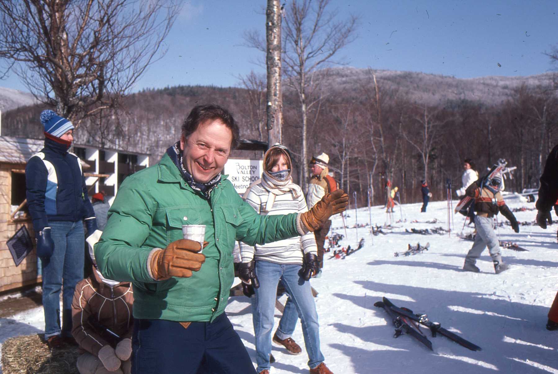 Ralph Celebrates Winter With A Cup Of Coffee