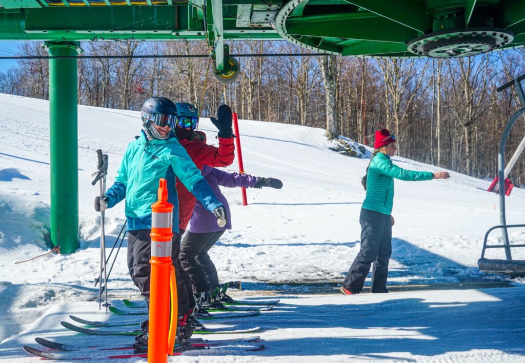 Happy Guests Prepare to Load the Vista Lift