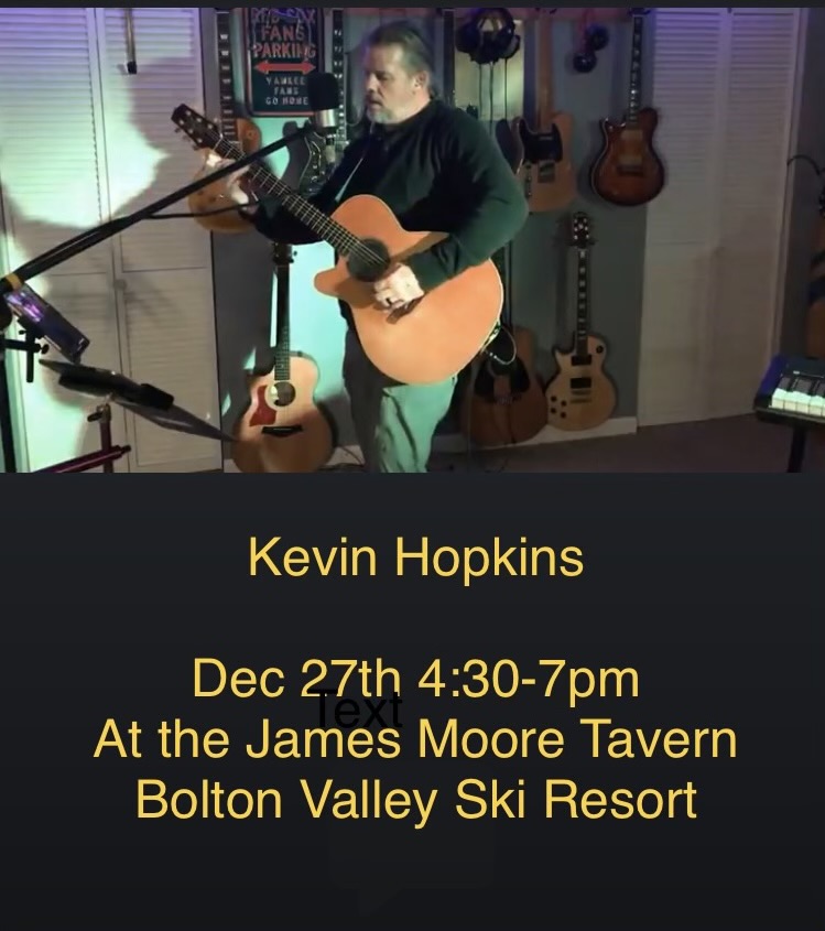 Promo poster for Kevin Hopkins live at the James Moore Tavern