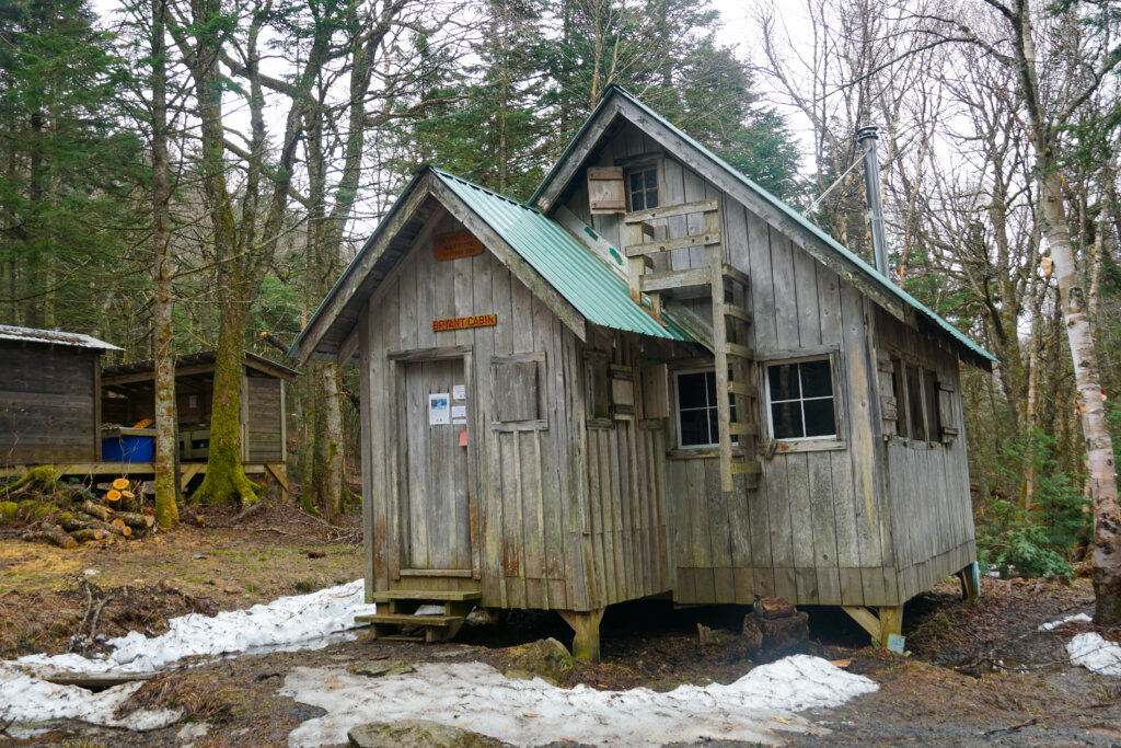 bryant cabin in the spring